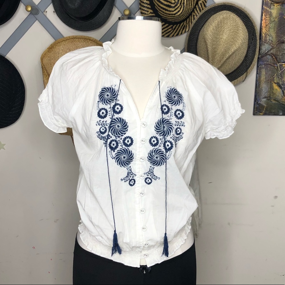 Forever 21 BoHo Peasant Blouse